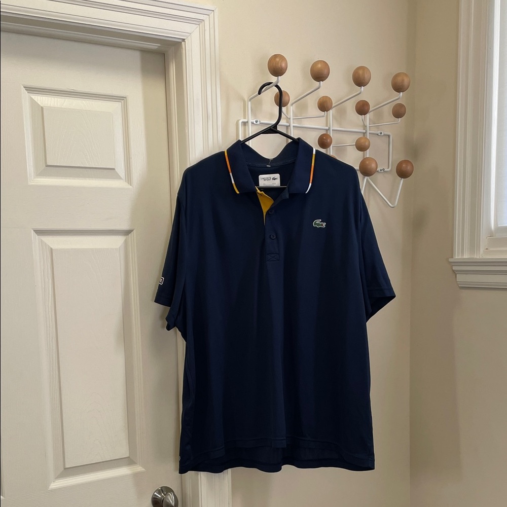 Lacoste - Ultra Dry Sport Tennis Polo Shirt - Navy - 4XL